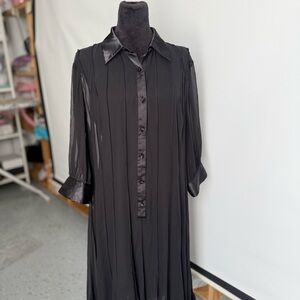 Adrianna Papell Black Button Down Shirt